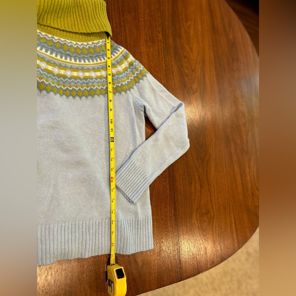 Cynthia Rowley green blue sweater - Picture 10 of 11